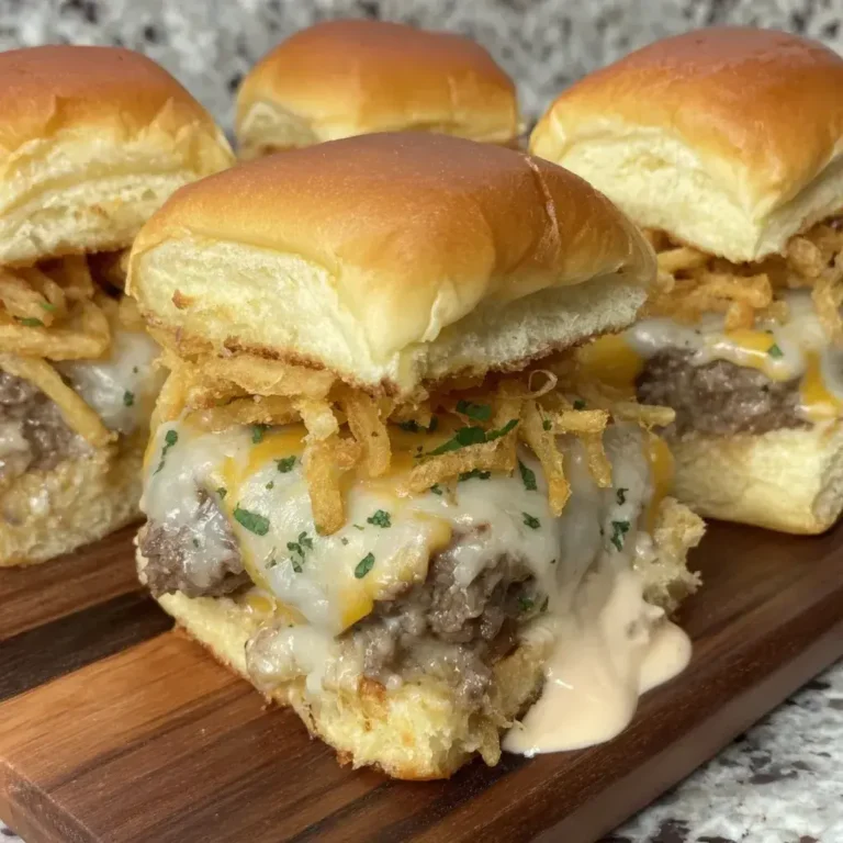 Double Cheese Fry Sliders