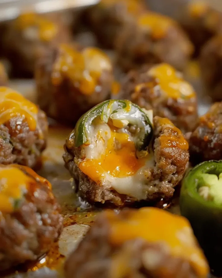Spicy Cheddar Jalapeo Meatball Poppers A Flavor Explosion in Every Bite