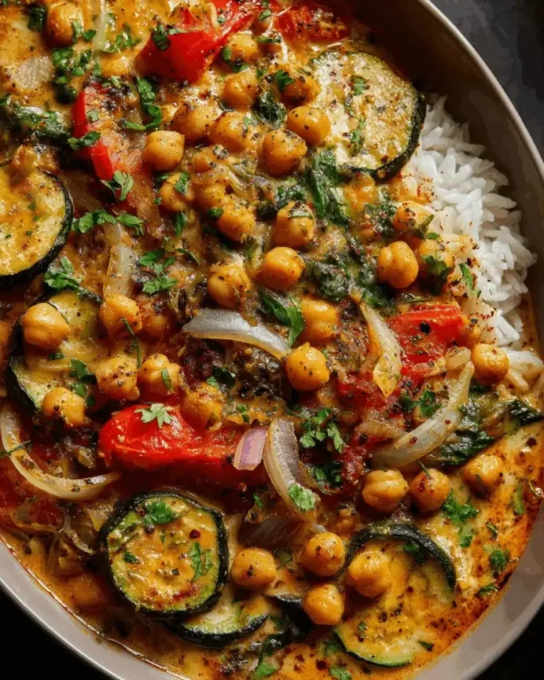 Zucchini and Chickpea Coconut Curry Creamy Spicy and Soul Warming