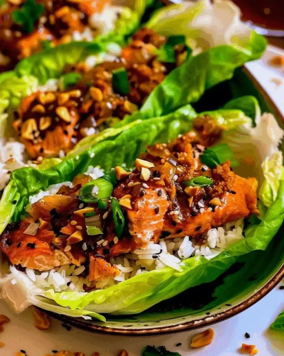 Salmon Lettuce Wraps Recipe Easy Healthy and Flavor Packed