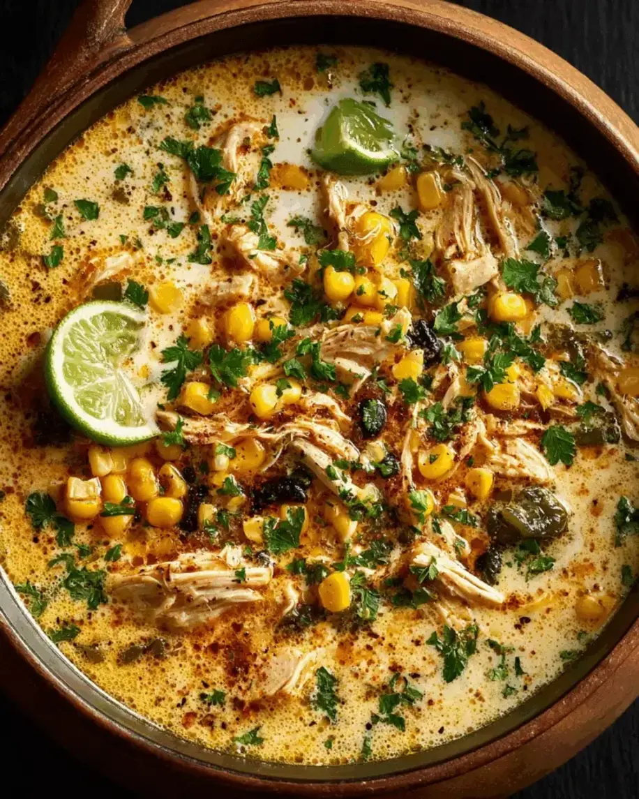 Viral Creamy Chicken Poblano Soup Recipe