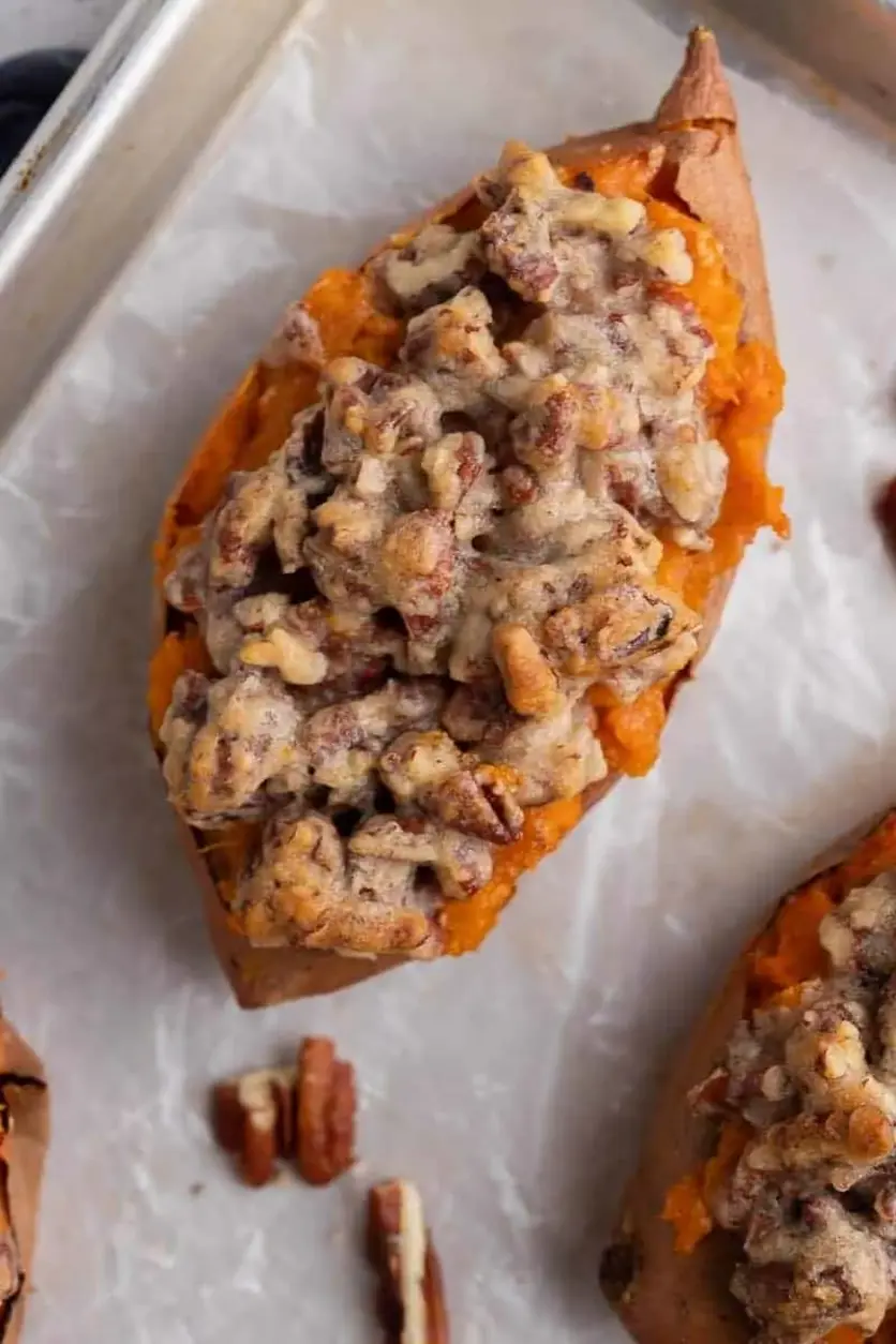 pecan pie twice baked sweet potatoes