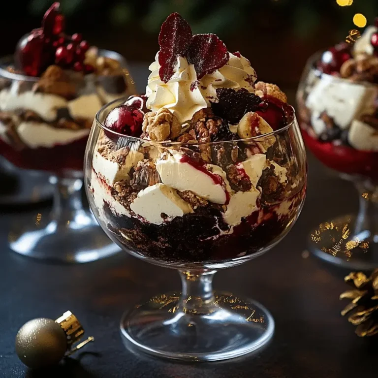 Easy Black Forest Trifle for Christmas