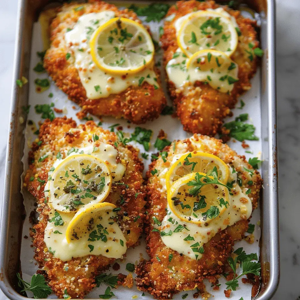 Lemon Chicken Romano Crispy Cheesy and Bursting with Zesty Flavor