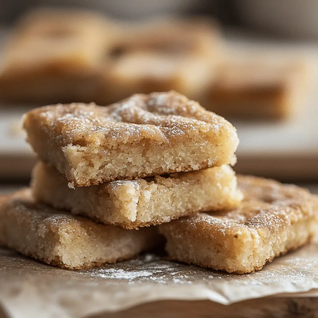 Easy Cinnamon Sugar Blondies Sweet Fall Treat