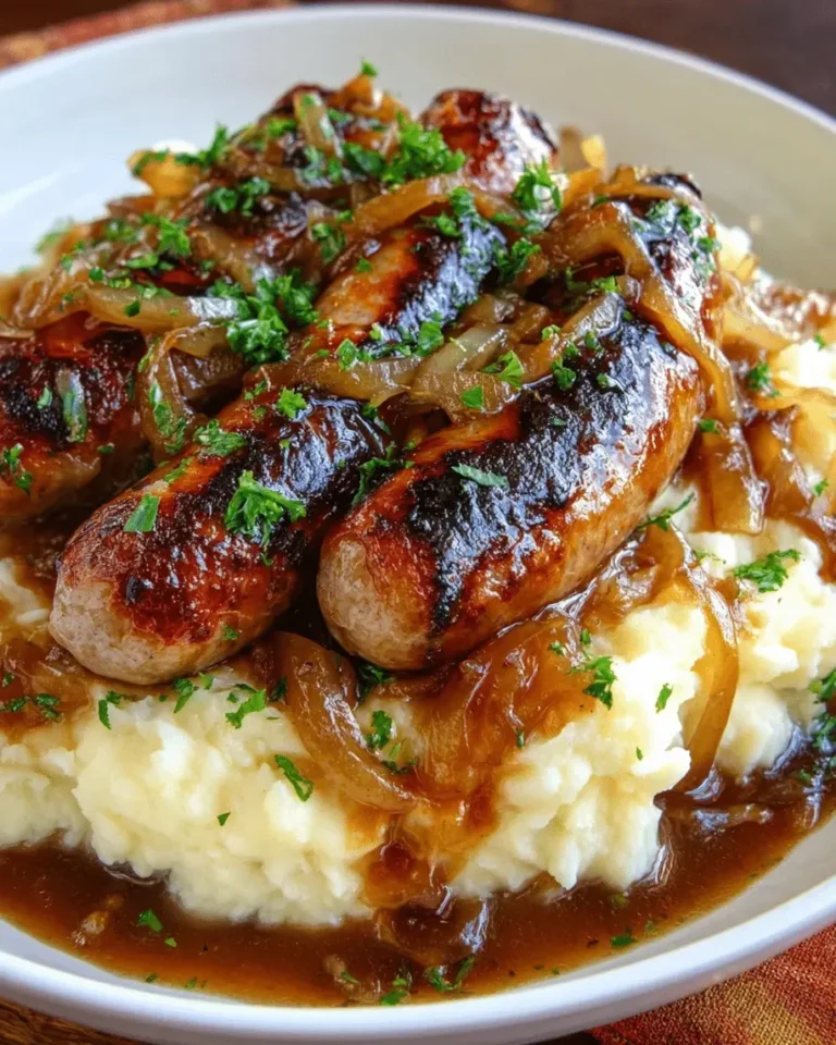 Bangers and Mash with Onion Gravy A Comfort Food Classic You Can Make at Home