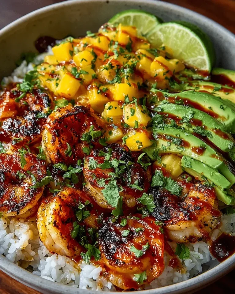 Grilled Shrimp Bowls with Mango Salsa Lime Chili Drizzle A Flavor Explosion You Can Make at Home