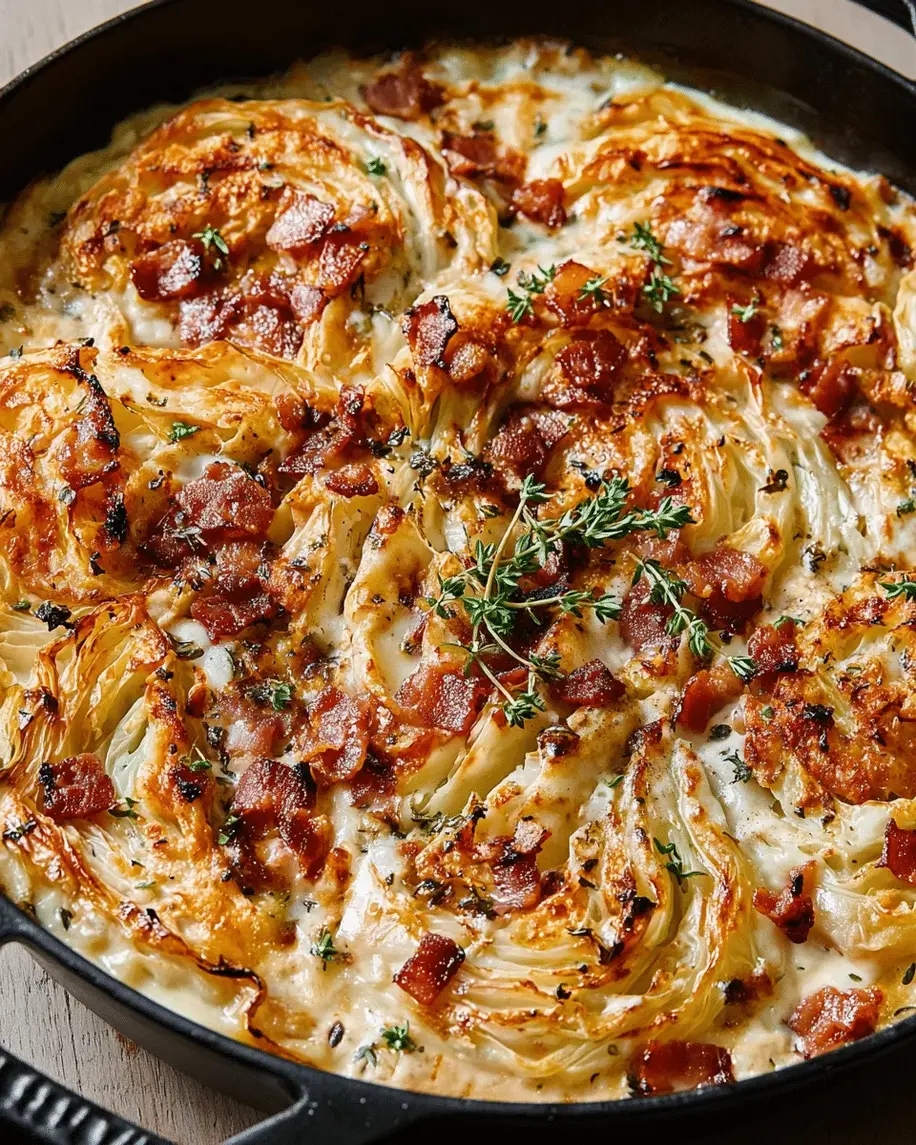 Creamy Baked Cabbage with Crispy Bacon A Comfort Food Youll Crave