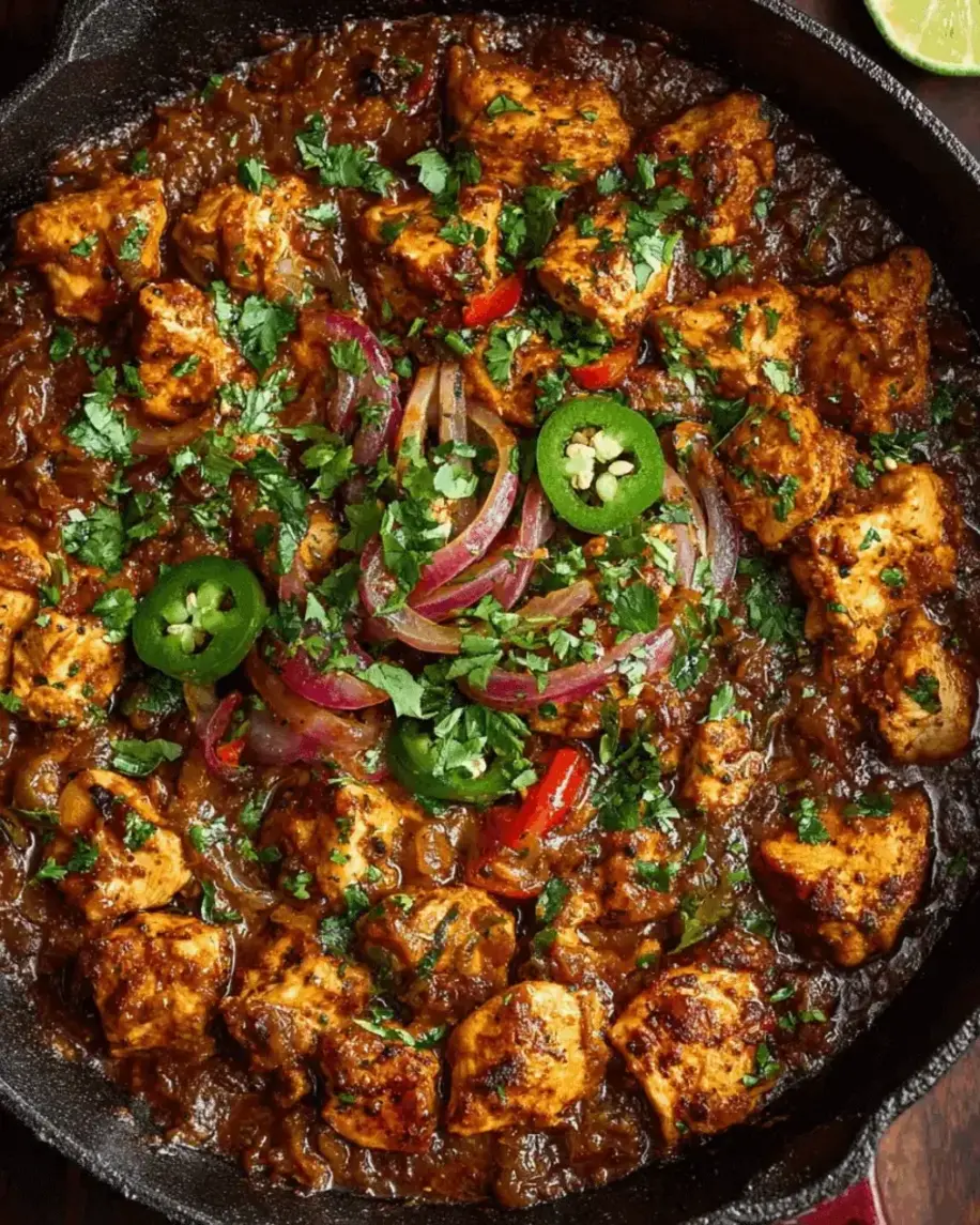 Spiced Chicken Curry with Ginger Garlic Jalapeo