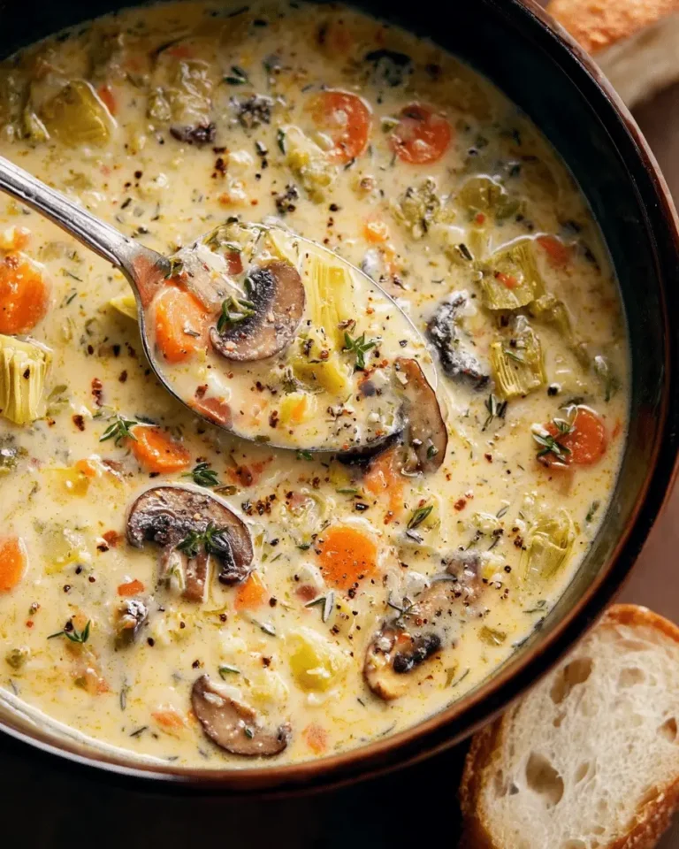 Creamy Artichoke and Vegetable Soup A Cozy Bowl of Comfort