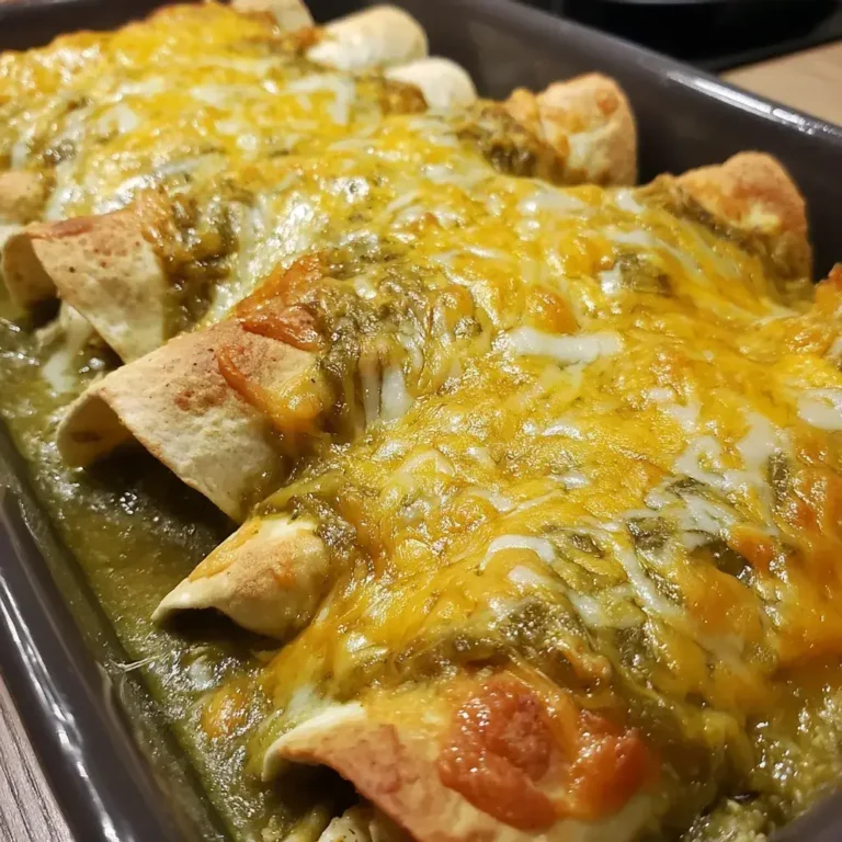 Green Chile Chicken Enchiladas