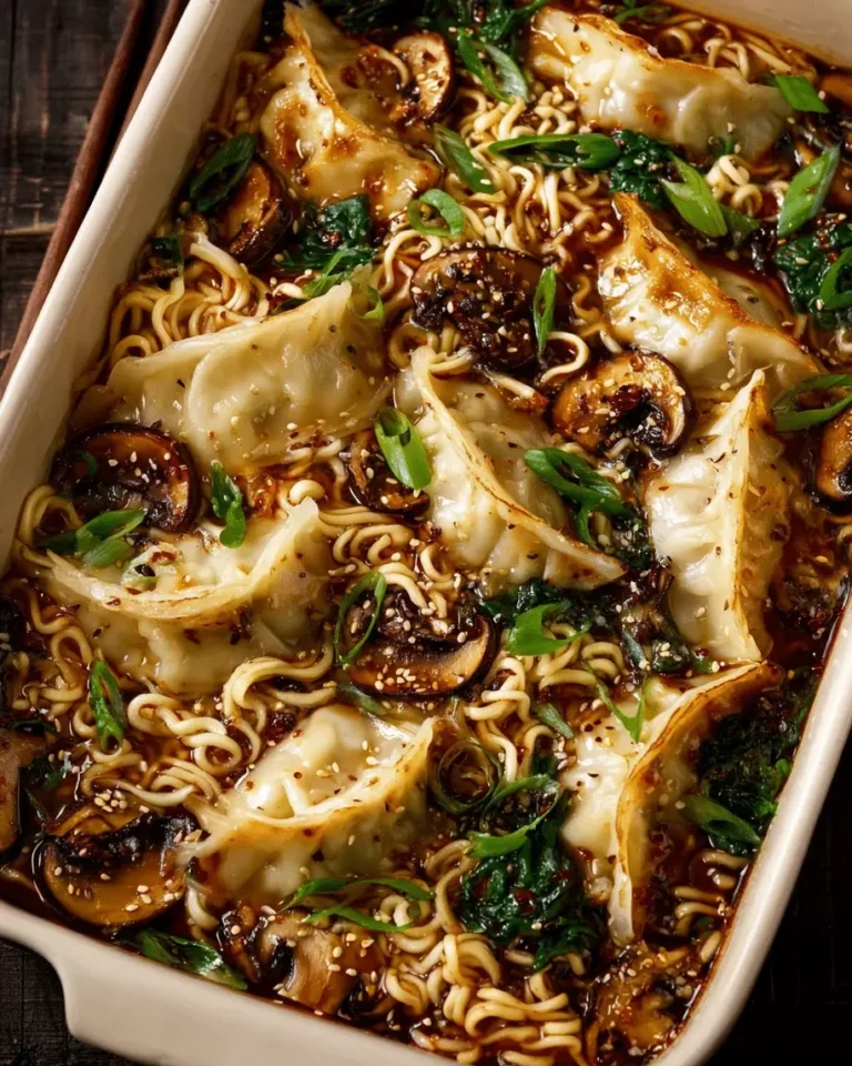 Oven Baked Ramen and Dumpling Delight The Ultimate Comfort Meal