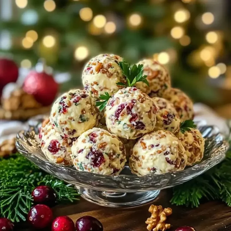 Festive pracowników Cranberry Walnut Cheese Balls