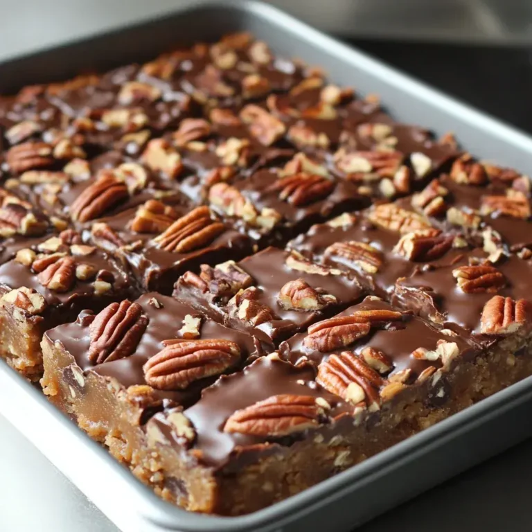 Decadent Gooey Easy Turtle Bars