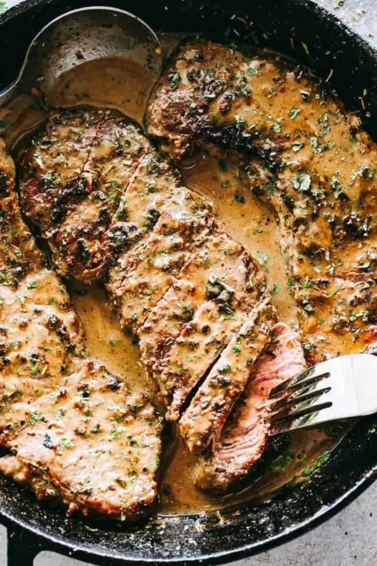 Quick Skillet Bourbon Steak Recipe