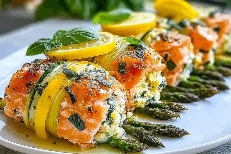 Lemon Basil Salmon Rolls