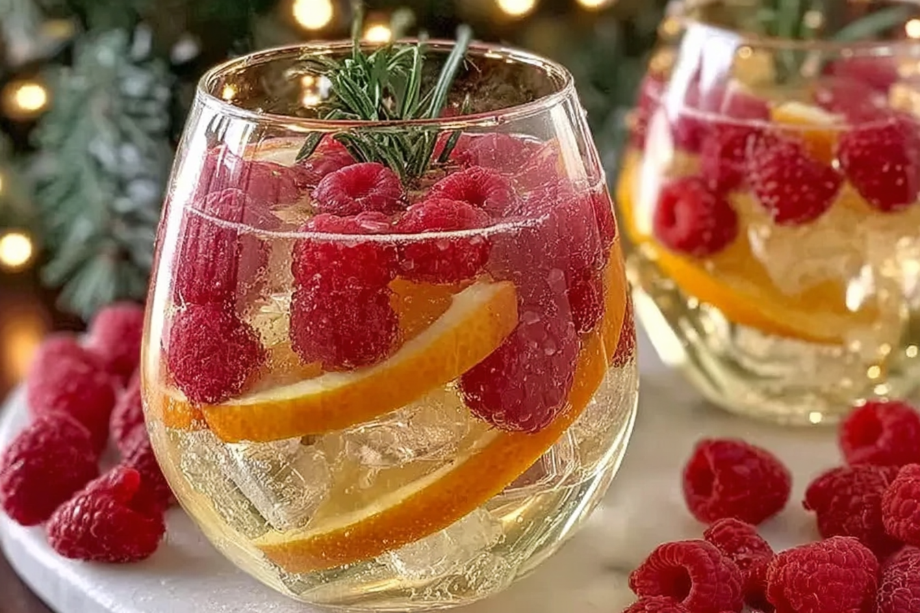 Simple Christmas White Wine Sangria Recipe