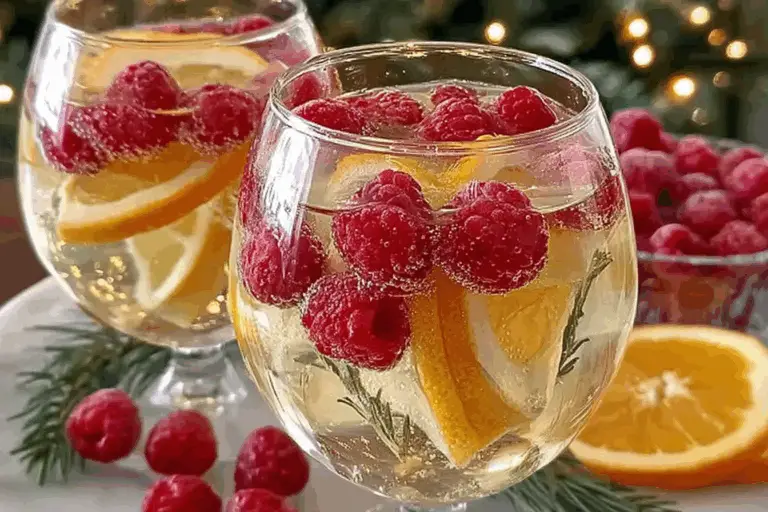 Simple Christmas White Wine Sangria Recipe