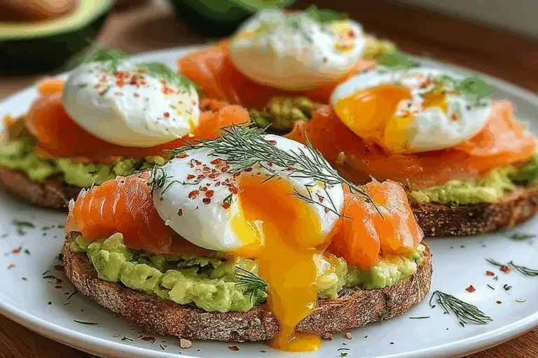 Avocado Toast with Poached Egg and Smoked Salmon