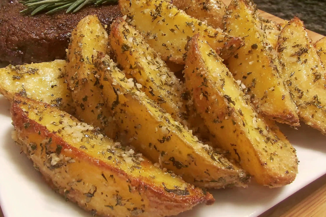 Herb-Parmesan Crusted Potato Wedges