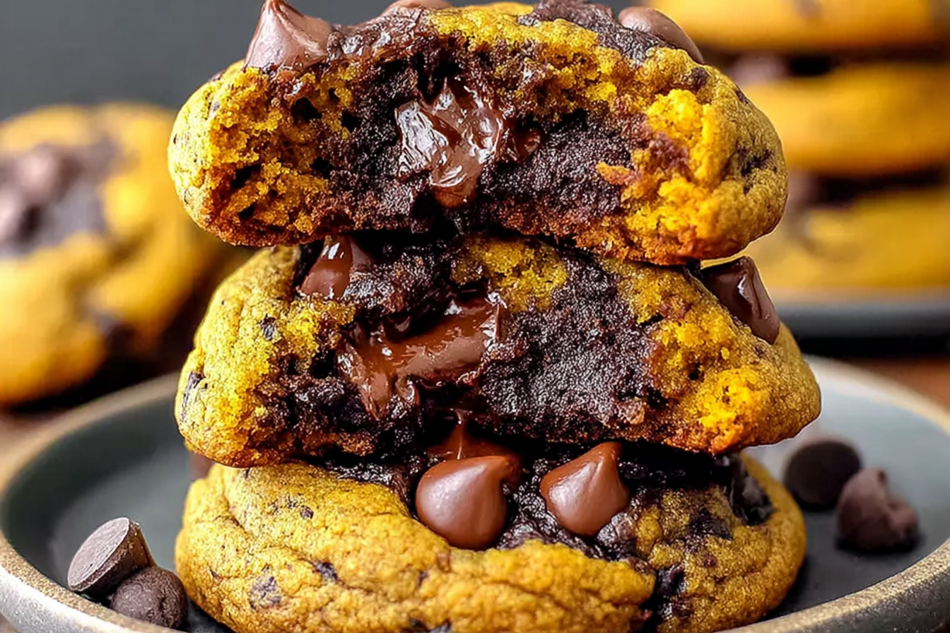 Double Chocolate Pumpkin Cookies