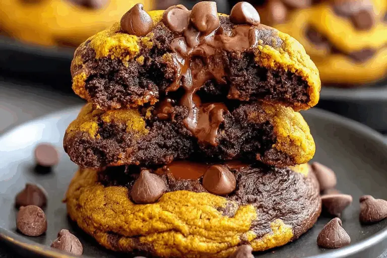 Double Chocolate Pumpkin Cookies