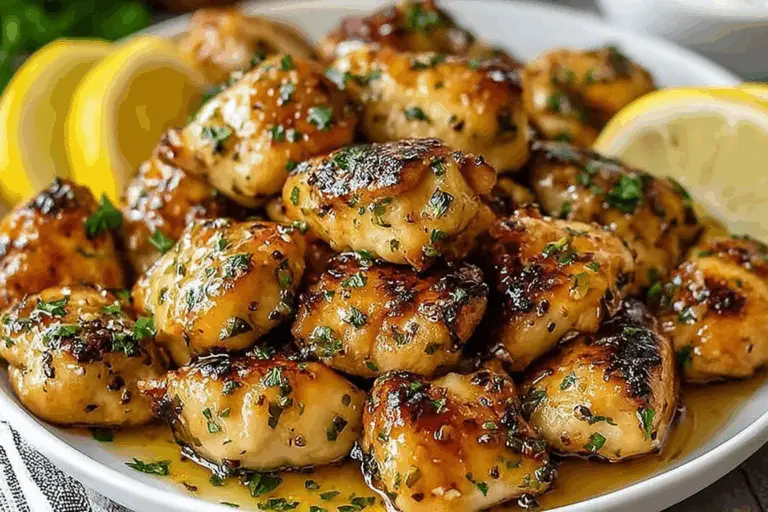 Garlic Butter Chicken Bites Recipe