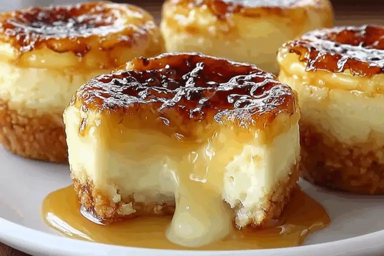 Irresistible Mini Creme Brulee Cheesecakes