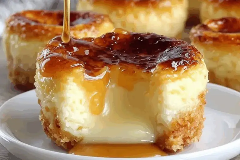 Irresistible Mini Creme Brulee Cheesecakes
