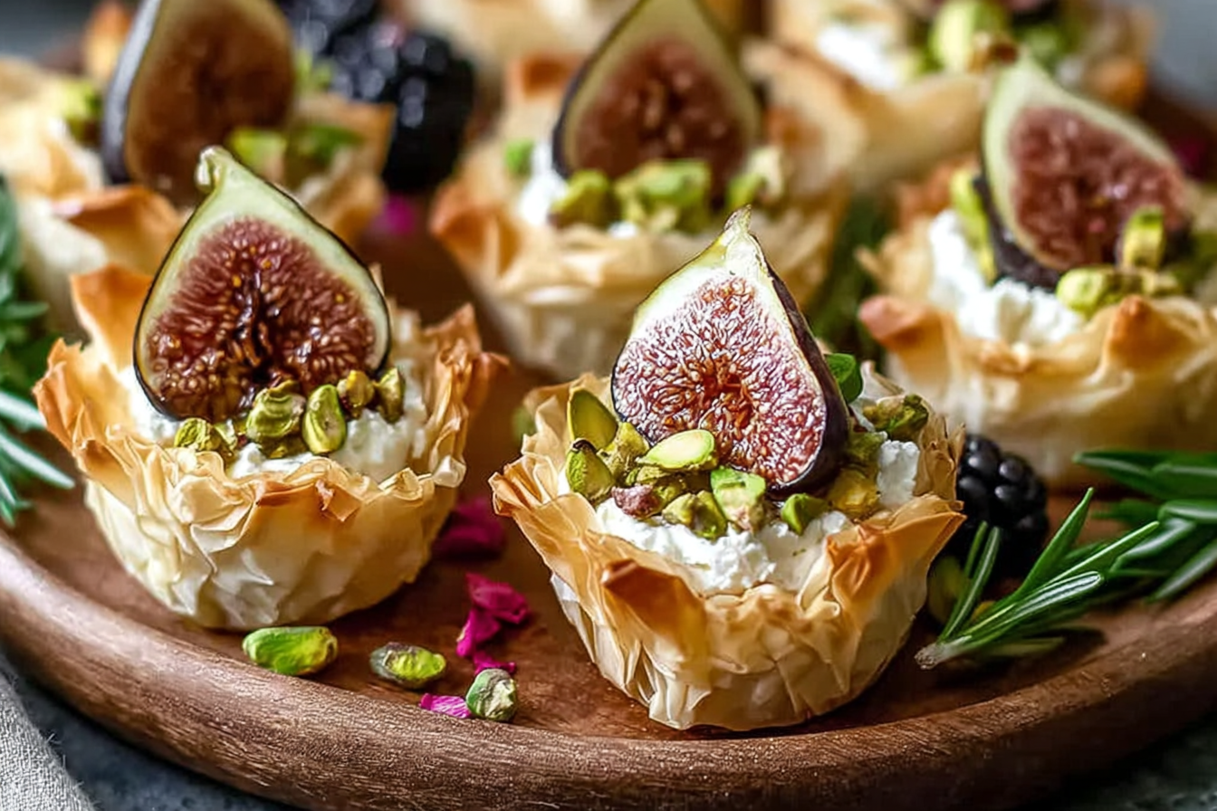 Irresistible Fig Pistachio Goat Cheese Cups