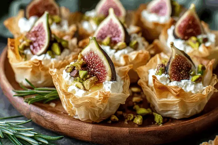 Irresistible Fig Pistachio Goat Cheese Cups