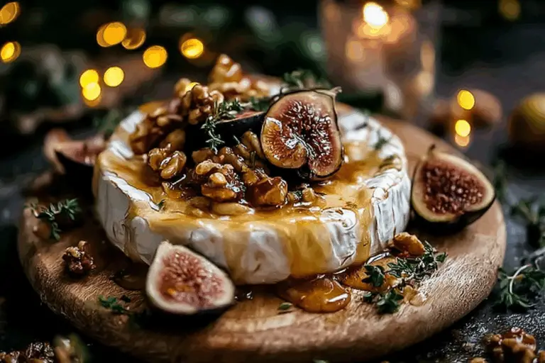 Warm Brie with Roasted Holiday Fruits