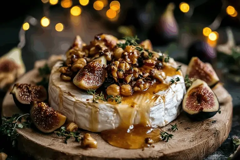 Warm Brie with Roasted Holiday Fruits