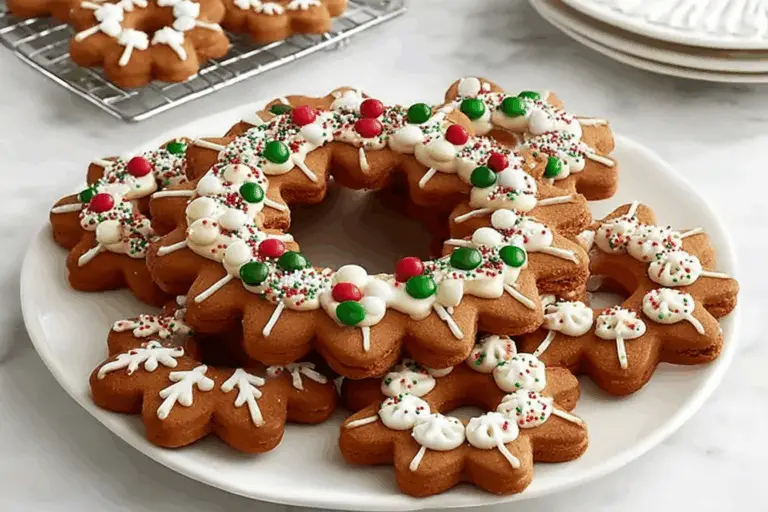 Festive Gingerbread Wreath Cookies Recipe