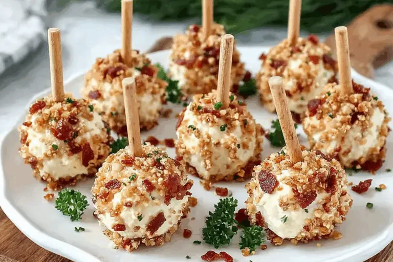 Mini Christmas Cheese Balls Appetizer