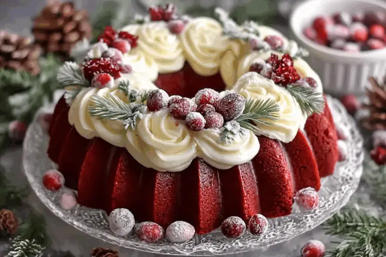 Red Velvet Wreath Cake