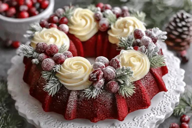 Red Velvet Wreath Cake