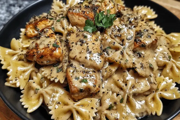 Creamy Savory Herb Chicken Bowties