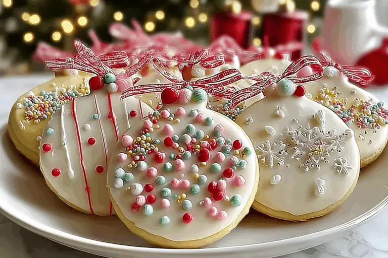Christmas Ornament Sugar Cookies