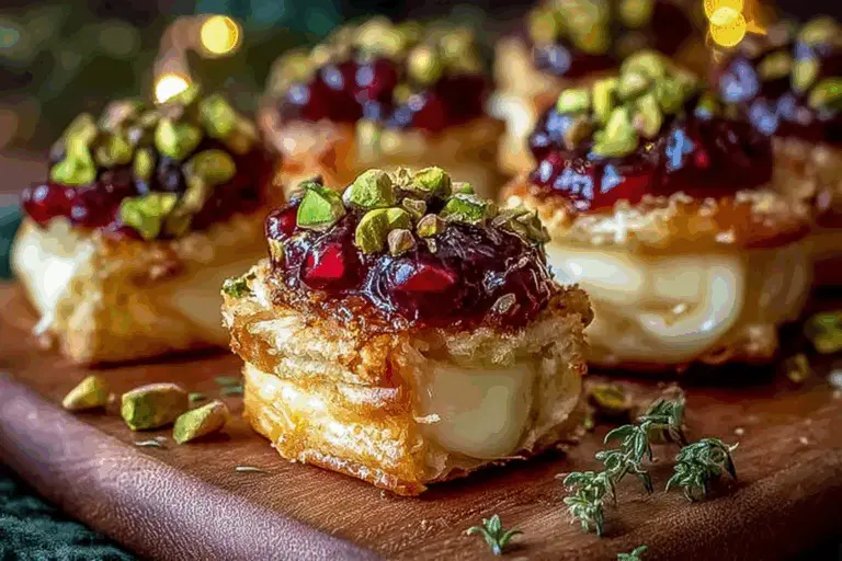 Pistachio-Crusted Brie Bites
