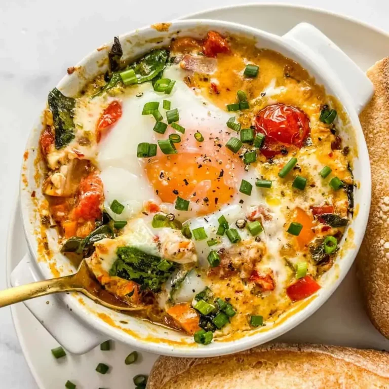 Flavorful Mediterranean Baked Feta Eggs