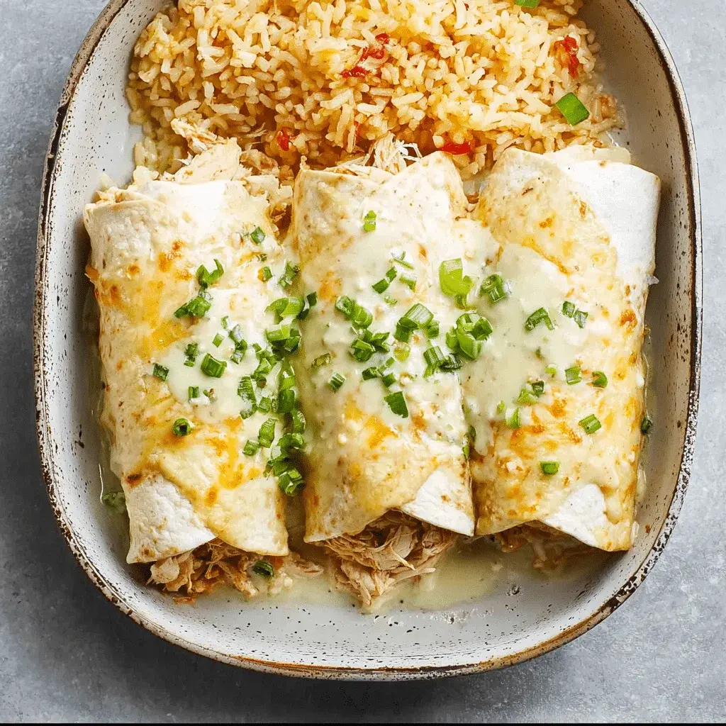 Baked Chicken Burritos with Creamy Green Chile Sauce The Ultimate Tex Mex Comfort Meal