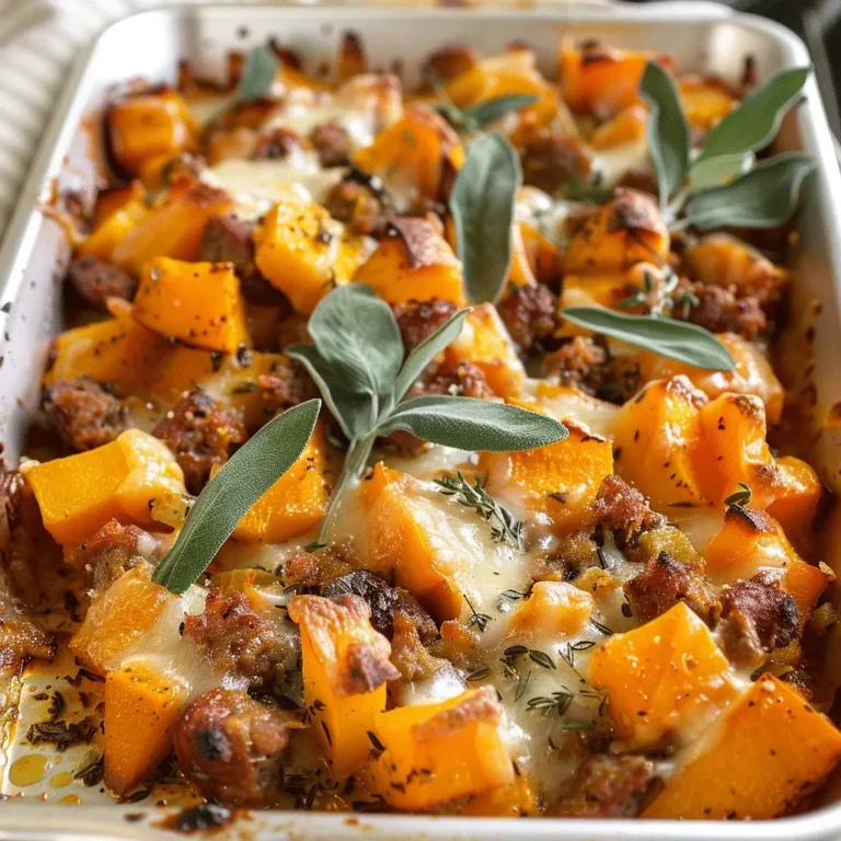 Butternut Squash Apple Casserole with Caramelized Fennel and Gruyere A Cozy Fall Delight
