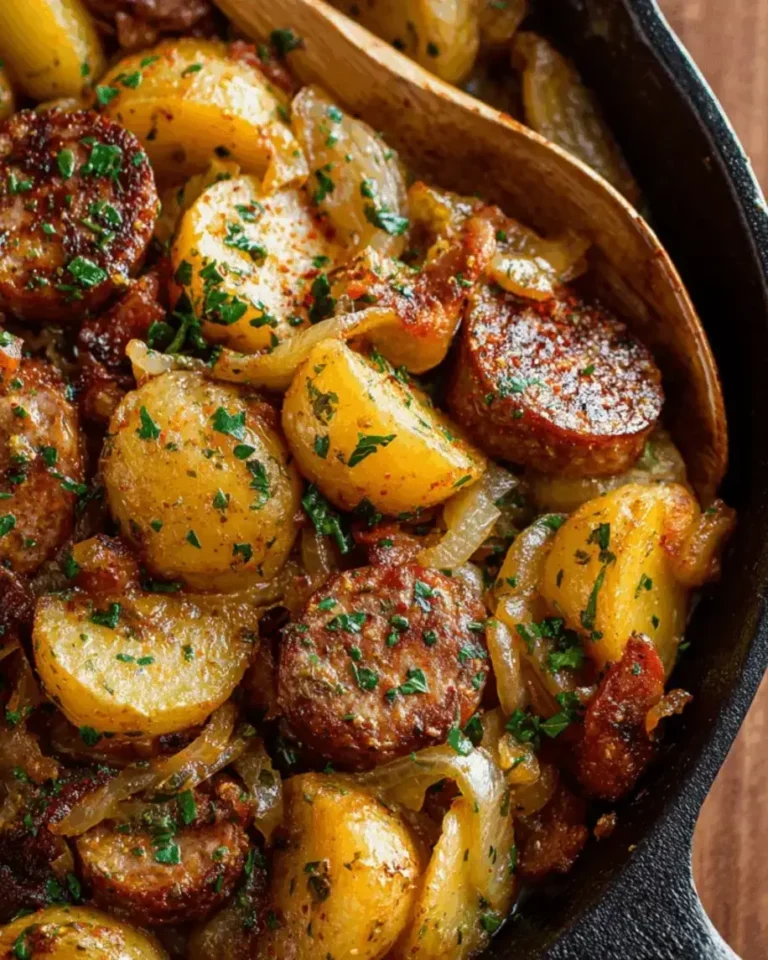 Smoked Beef Sausage and Potato Skillet A Hearty One Pan Comfort Meal