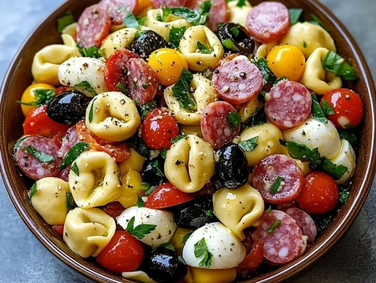 Pasta Salad With Tortellini Easy and Delicious Recipe