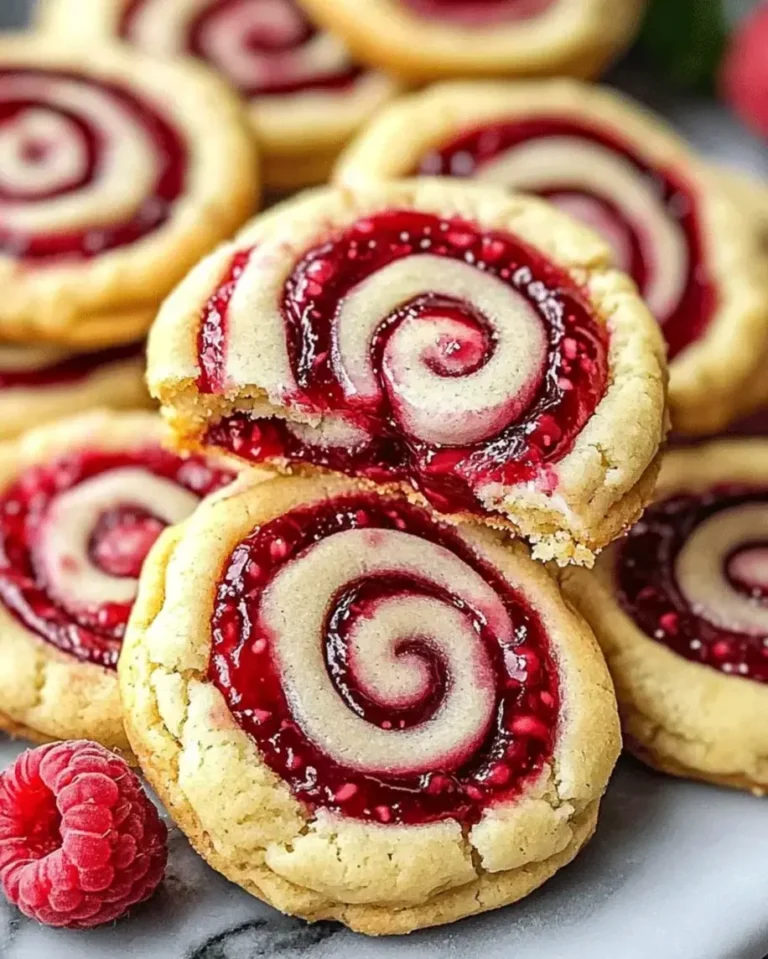 Easy Raspberry Swirl Shortbread Cookies – Perfect Dessert Recipe for Parties!