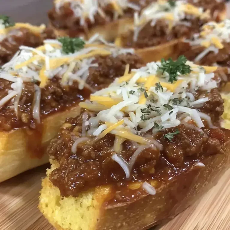 Sloppy Joes Garlic Bread
