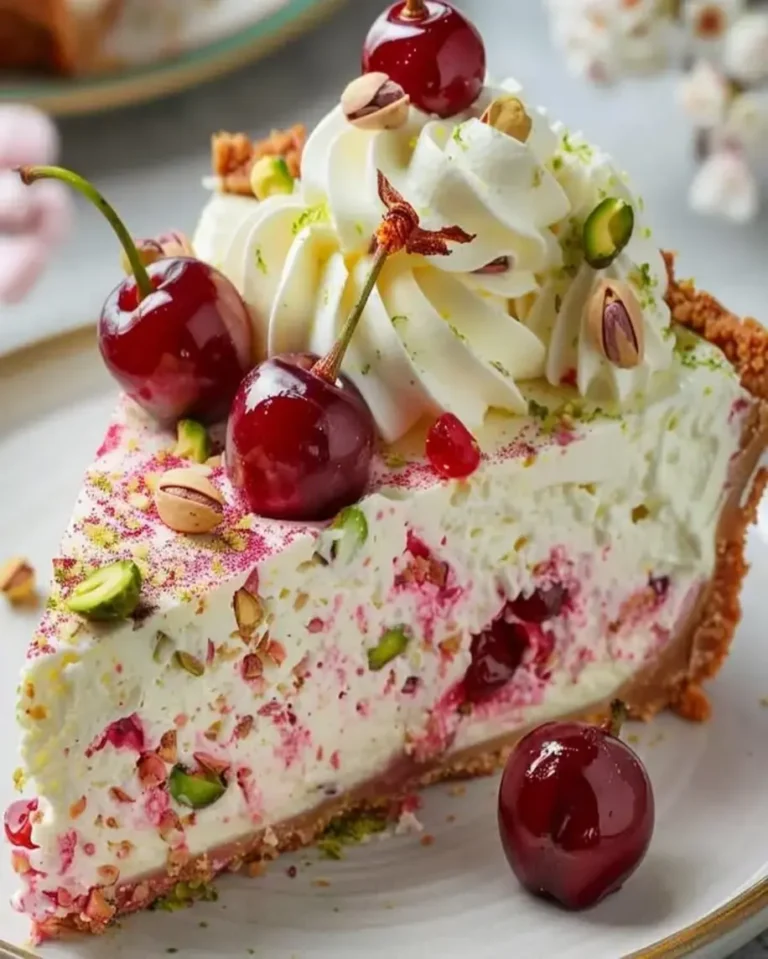 Irresistible Lemon Lime Cherry Pistachio Cheesecake