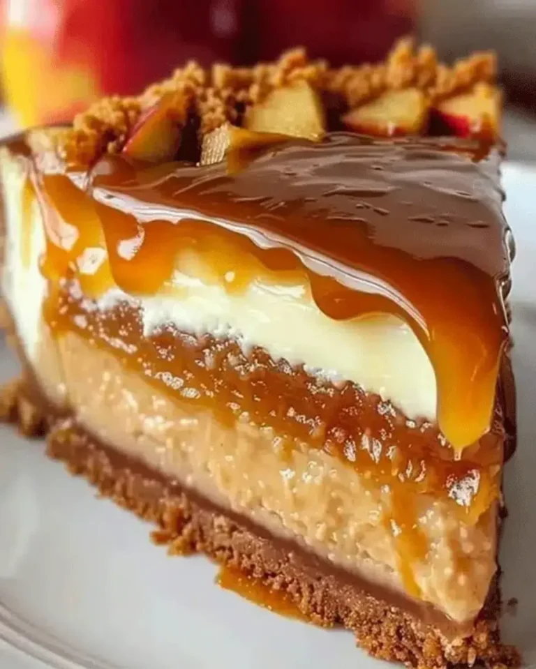 Easy Caramel Apple Cheesecake Recipe!