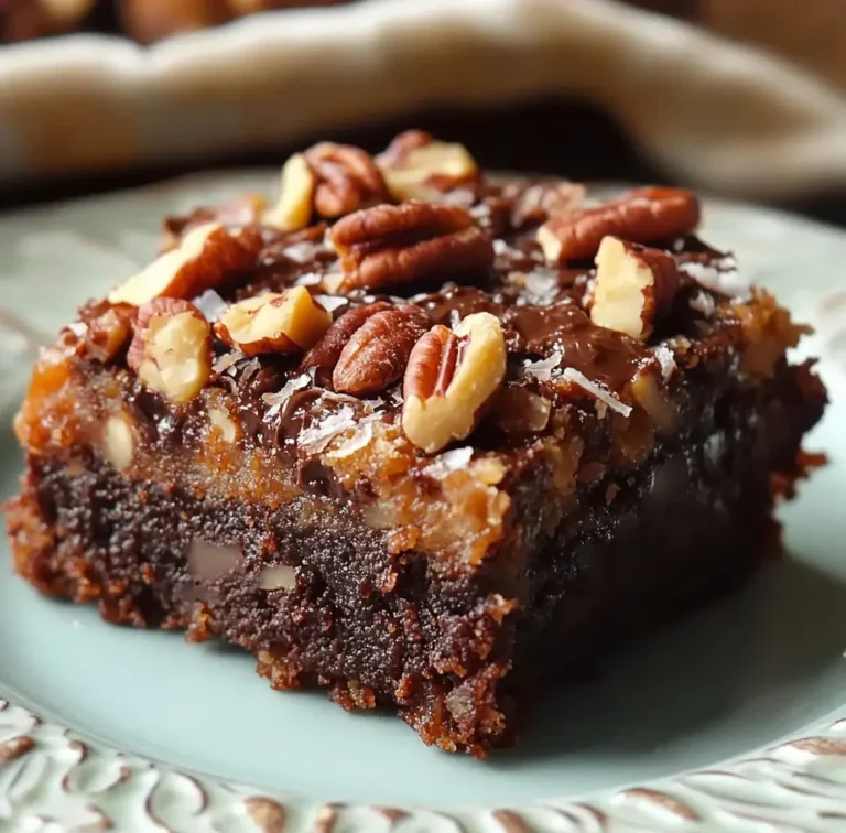 Heavenly German Chocolate Pecan Brownies Recipe